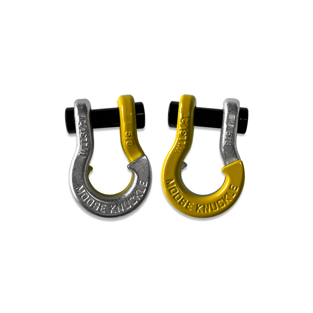 Jowl SxS Recovery Split Shackle 5/8 Nice Gal and Detonator Yellow Combo Moose Knuckle Offroad