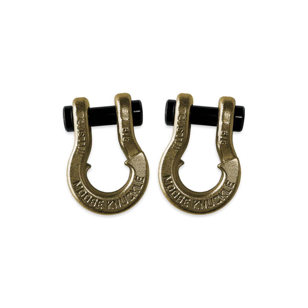Jowl SxS Recovery Split Shackle 5/8 Brass Knuckle and Brass Knuckle Combo Moose Knuckle Offroad