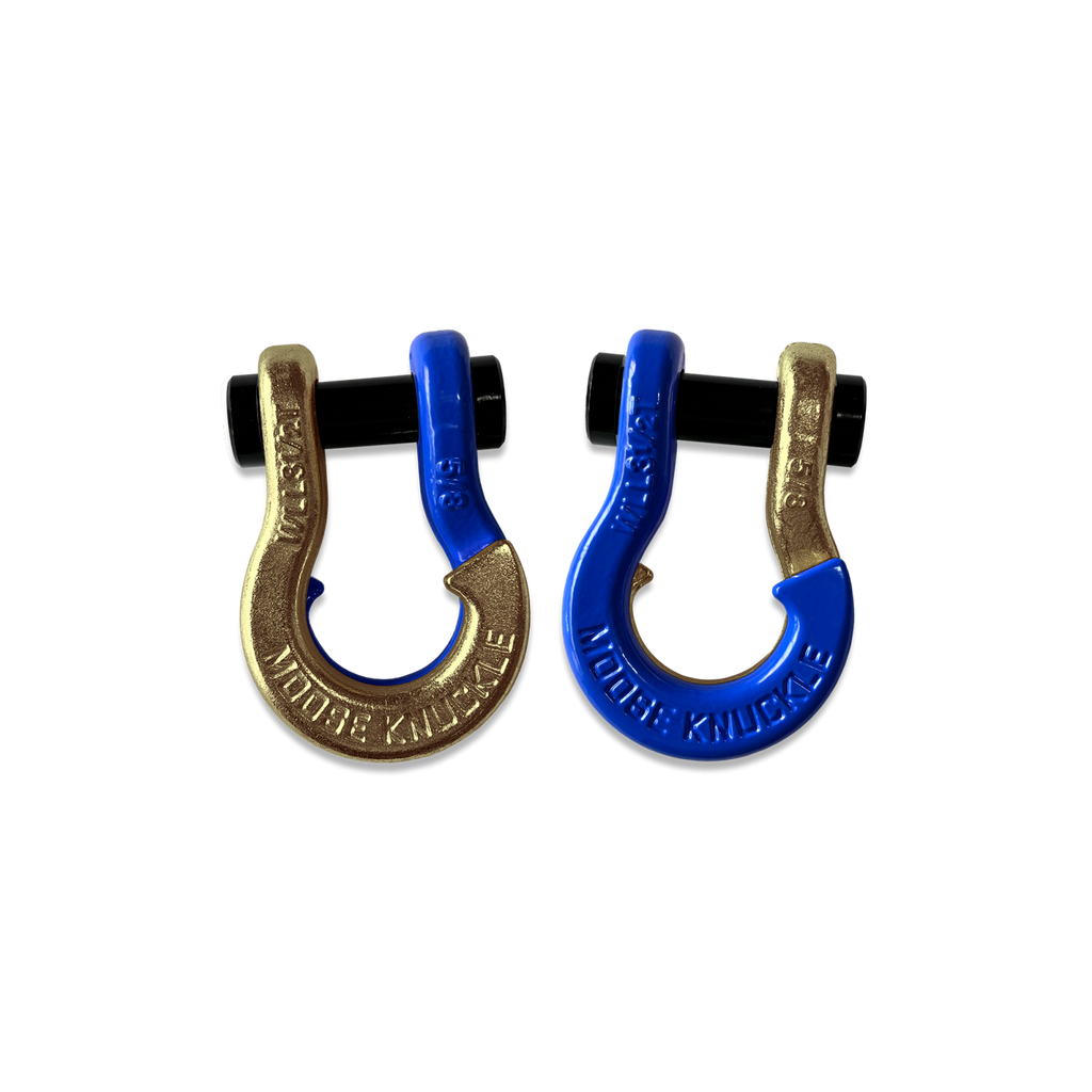 Jowl SxS Recovery Split Shackle 5/8 Brass Knuckle and Blue Balls Combo Moose Knuckle Offroad