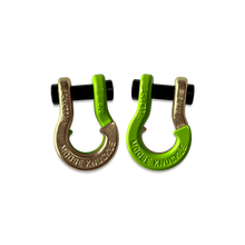 Load image into Gallery viewer, Jowl SxS Recovery Split Shackle 5/8 Brass Knuckle and Sublime Green Combo Moose Knuckle Offroad