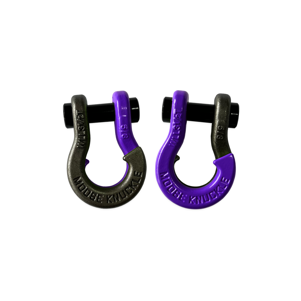 Jowl SxS Recovery Split Shackle 5/8 Raw Dog and Grape Escape Combo Moose Knuckle Offroad