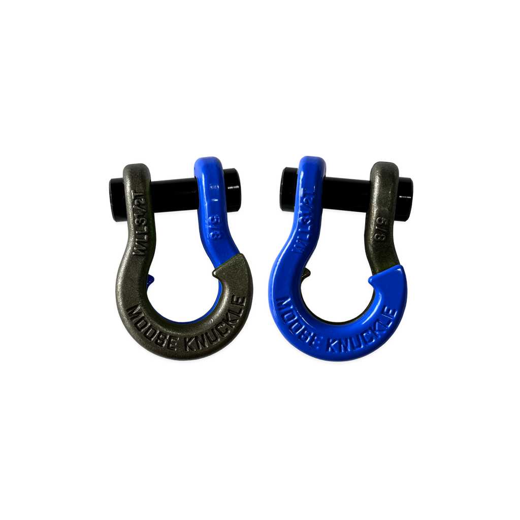 Jowl SxS Recovery Split Shackle 5/8 Raw Dog and Blue Balls Combo Moose Knuckle Offroad
