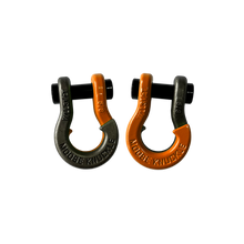 Load image into Gallery viewer, Jowl SxS Recovery Split Shackle 5/8 Raw Dog and Obscene Orange Combo Moose Knuckle Offroad