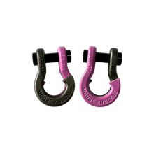 Load image into Gallery viewer, Jowl SxS Recovery Split Shackle 5/8 Raw Dog and Pretty Pink Combo Moose Knuckle Offroad