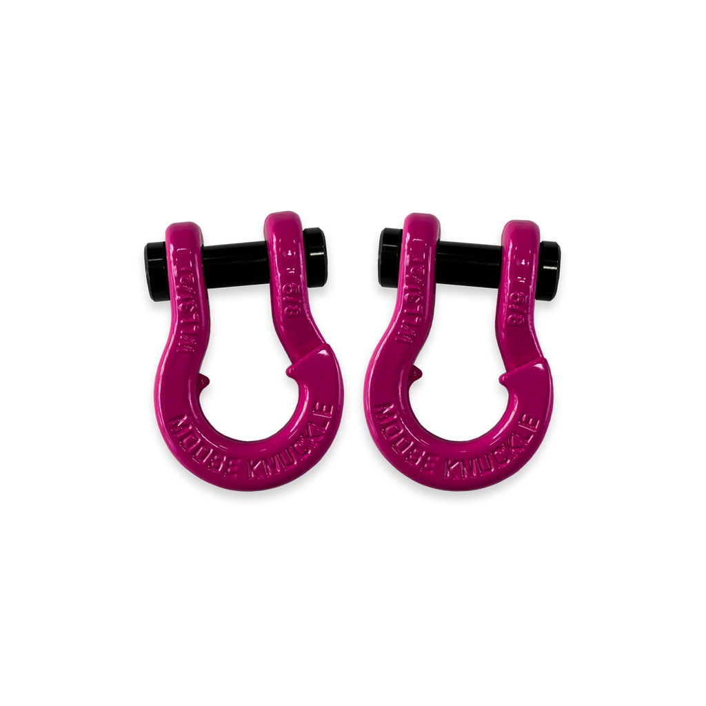 Jowl SxS Recovery Split Shackle 5/8 Pogo Pink and Pogo Pink Combo Moose Knuckle Offroad