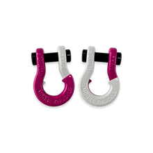 Load image into Gallery viewer, Jowl SxS Recovery Split Shackle 5/8 Pogo Pink and Pure White Combo Moose Knuckle Offroad