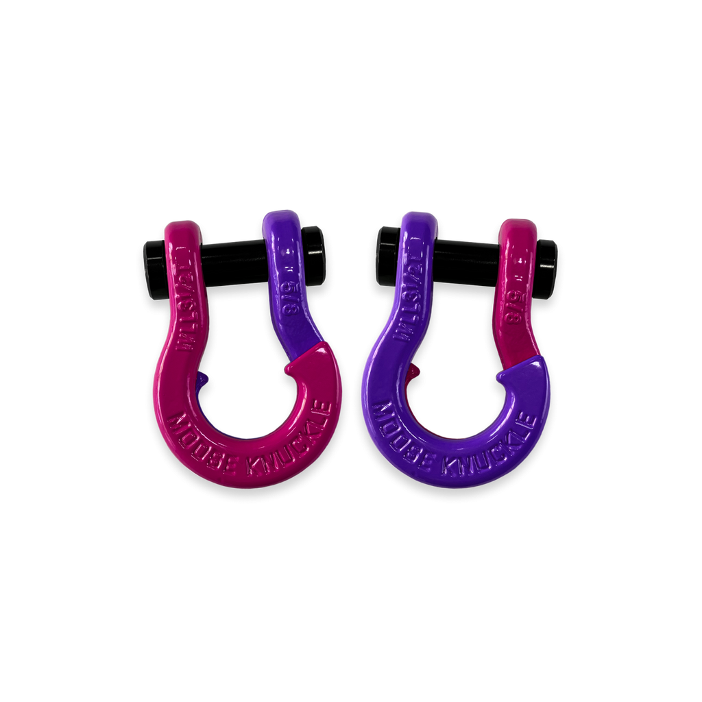 Jowl SxS Recovery Split Shackle 5/8 Pogo Pink and Grape Escape Combo Moose Knuckle Offroad