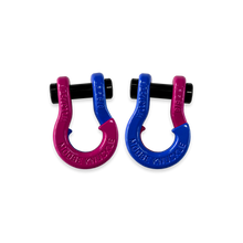 Load image into Gallery viewer, Jowl SxS Recovery Split Shackle 5/8 Pogo Pink and Blue Balls Combo Moose Knuckle Offroad