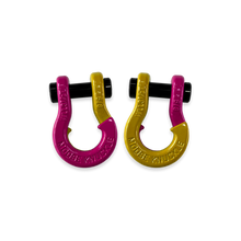 Load image into Gallery viewer, Jowl SxS Recovery Split Shackle 5/8 Pogo Pink and Detonator Yellow Combo Moose Knuckle Offroad