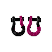 Load image into Gallery viewer, Jowl SxS Recovery Split Shackle 5/8 Black Hole and Pogo Pink Combo Moose Knuckle Offroad