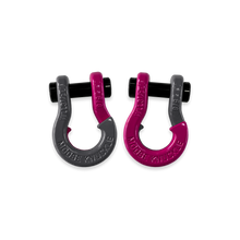 Load image into Gallery viewer, Jowl SxS Recovery Split Shackle 5/8 Gun Gray and Pogo Pink Combo Moose Knuckle Offroad