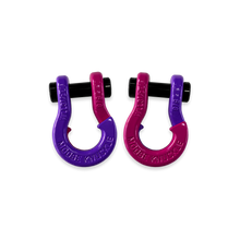Load image into Gallery viewer, Jowl SxS Recovery Split Shackle 5/8 Grape Escape and Pogo Pink Combo Moose Knuckle Offroad