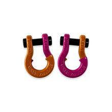 Load image into Gallery viewer, Jowl SxS Recovery Split Shackle 5/8 Obscene Orange and Pogo Pink Combo Moose Knuckle Offroad