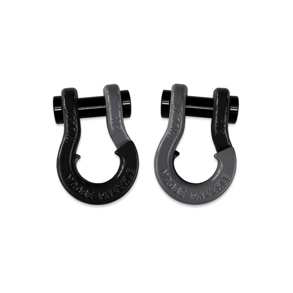 Jowl SxS Recovery Split Shackle 1/2 Black Hole and Gun Gray Combo Moose Knuckle Offroad