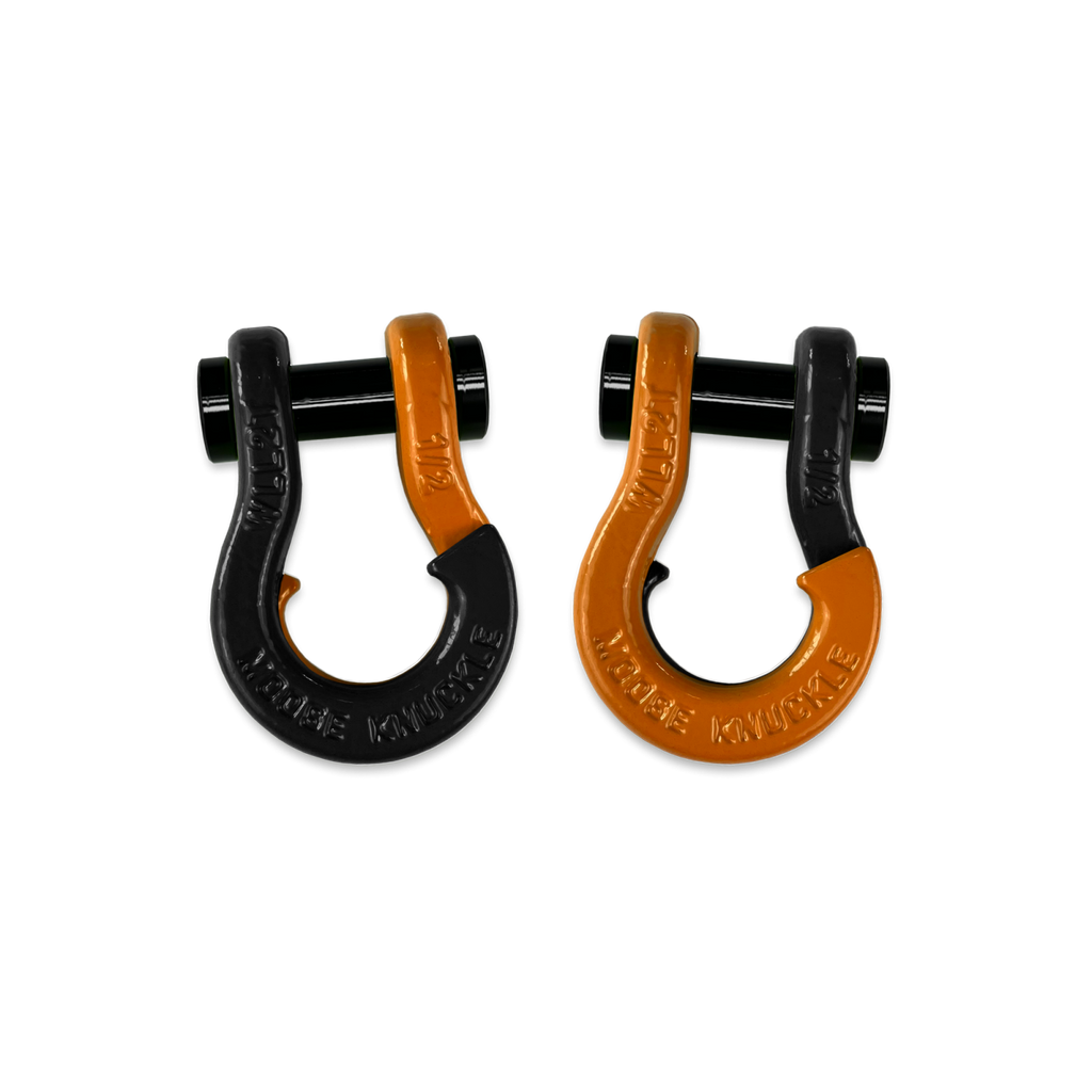 Jowl SxS Recovery Split Shackle 1/2 Black Hole and Obscene Orange Combo Moose Knuckle Offroad