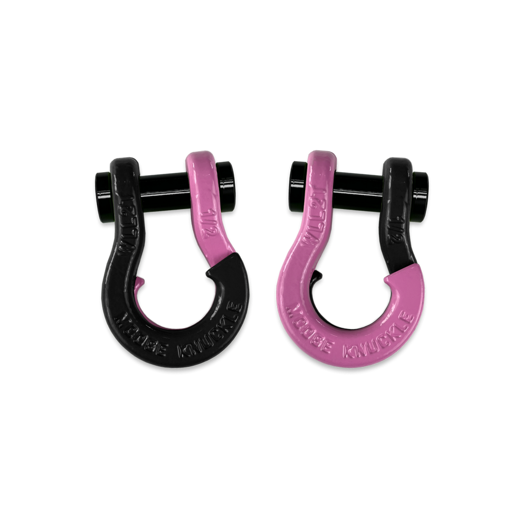 Jowl SxS Recovery Split Shackle 1/2 Black Hole and Pretty Pink Combo Moose Knuckle Offroad