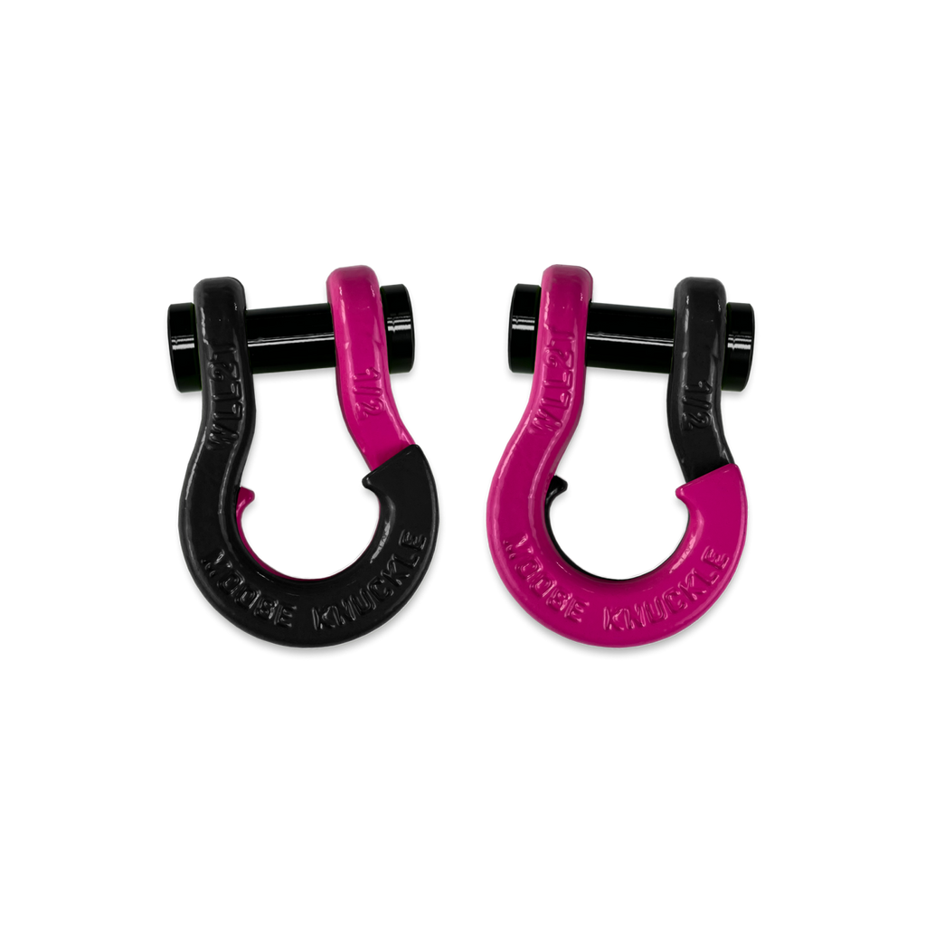 Jowl SxS Recovery Split Shackle 1/2 Black Hole and Pogo Pink Combo Moose Knuckle Offroad