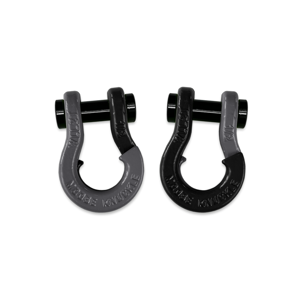 Jowl SxS Recovery Split Shackle 1/2 Gun Gray and Black Hole Combo Moose Knuckle Offroad