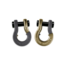 Load image into Gallery viewer, Jowl SxS Recovery Split Shackle 1/2 Gun Gray and Brass Knuckle Combo Moose Knuckle Offroad