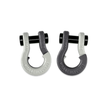 Load image into Gallery viewer, Jowl SxS Recovery Split Shackle 1/2 Pure White and Gun Gray Combo Moose Knuckle Offroad