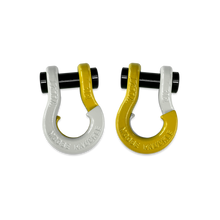 Load image into Gallery viewer, Jowl SxS Recovery Split Shackle 1/2 Pure White and Detonator Yellow Combo Moose Knuckle Offroad