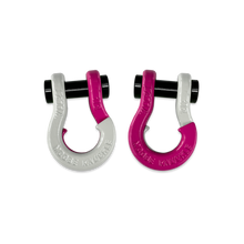 Load image into Gallery viewer, Jowl SxS Recovery Split Shackle 1/2 Pure White and Pogo Pink Combo Moose Knuckle Offroad