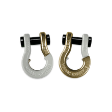 Load image into Gallery viewer, Jowl SxS Recovery Split Shackle 1/2 Pure White and Brass Knuckle Combo Moose Knuckle Offroad