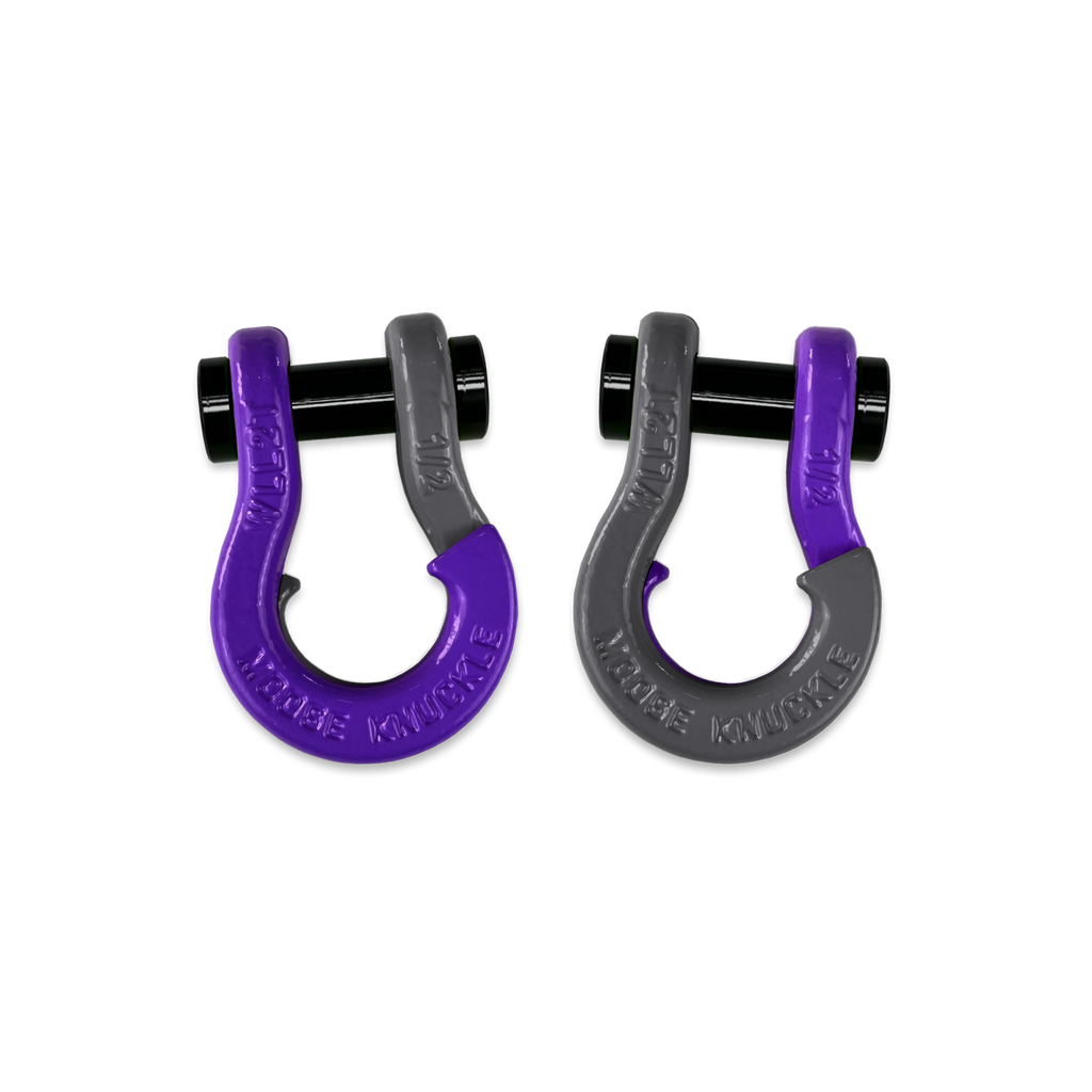 Jowl SxS Recovery Split Shackle 1/2 Grape Escape and Gun Gray Combo Moose Knuckle Offroad