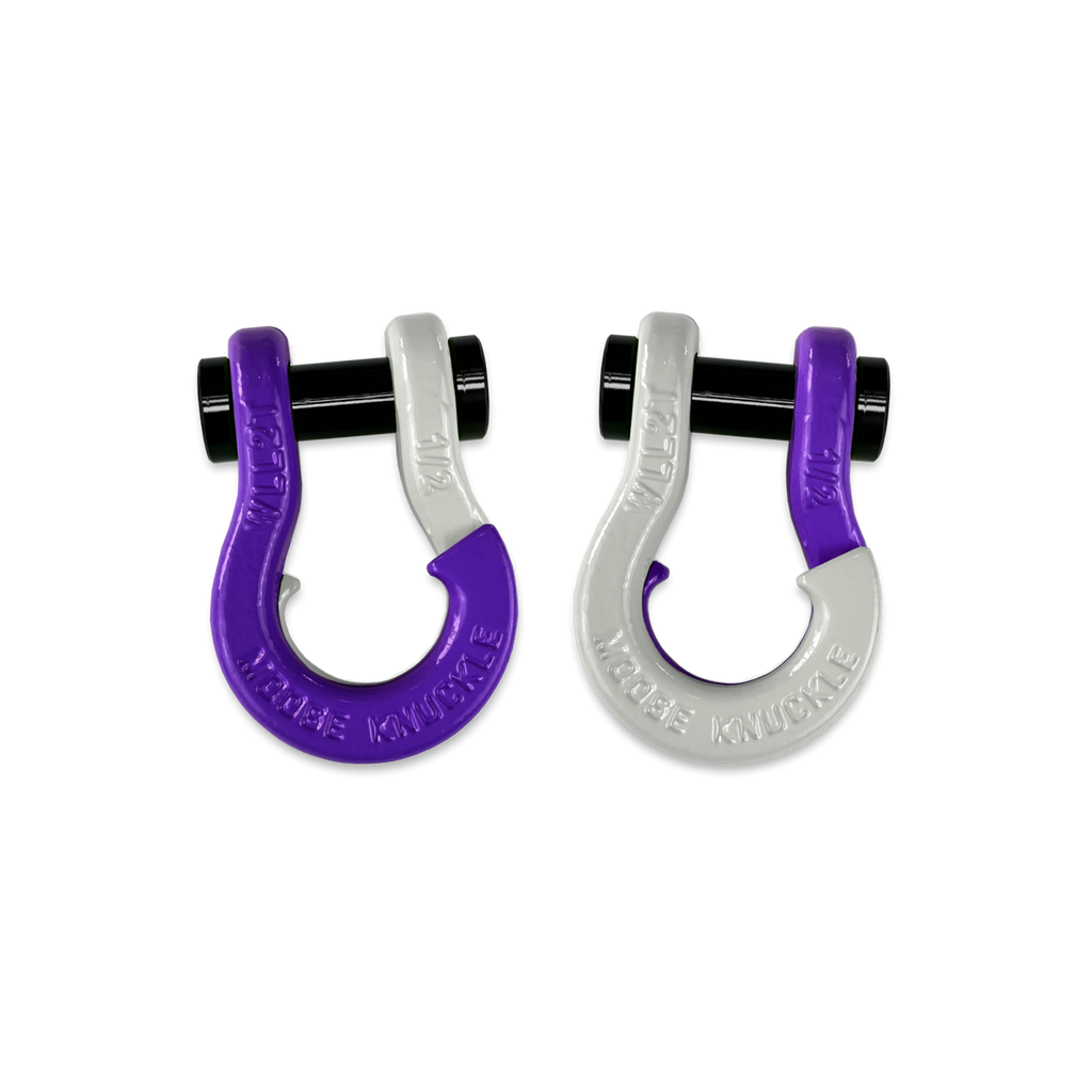 Jowl SxS Recovery Split Shackle 1/2 Grape Escape and Pure White Combo Moose Knuckle Offroad