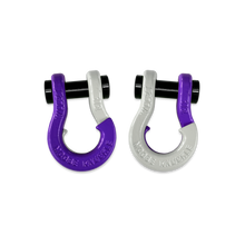 Load image into Gallery viewer, Jowl SxS Recovery Split Shackle 1/2 Grape Escape and Pure White Combo Moose Knuckle Offroad