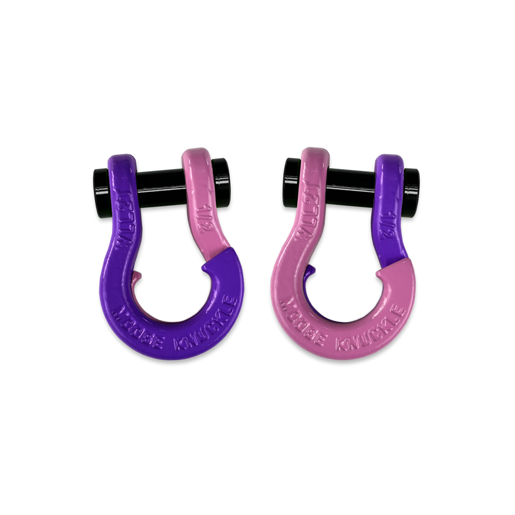 Jowl SxS Recovery Split Shackle 1/2 Grape Escape and Pretty Pink Combo Moose Knuckle Offroad