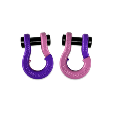 Load image into Gallery viewer, Jowl SxS Recovery Split Shackle 1/2 Grape Escape and Pretty Pink Combo Moose Knuckle Offroad