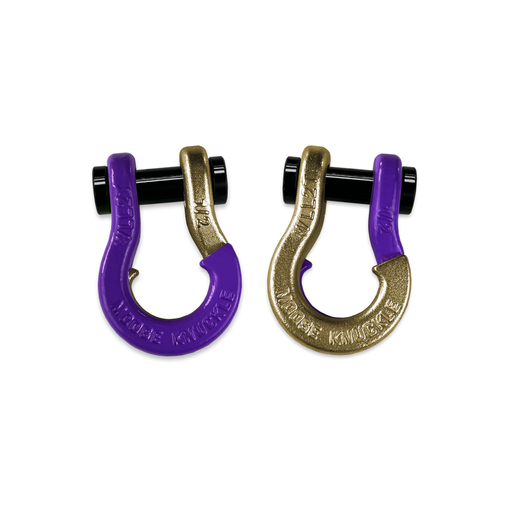 Jowl SxS Recovery Split Shackle 1/2 Grape Escape and Brass Knuckle Combo Moose Knuckle Offroad
