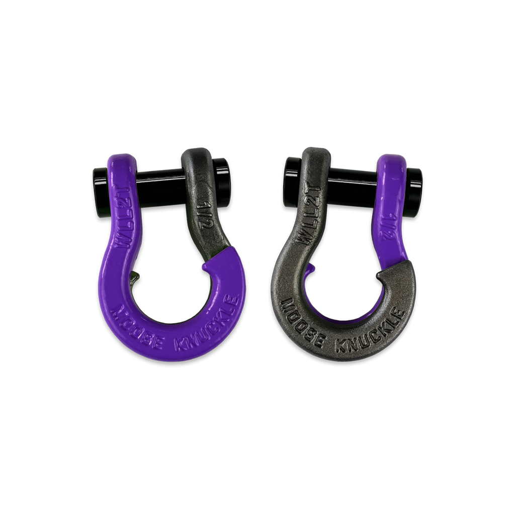 Jowl SxS Recovery Split Shackle 1/2 Grape Escape and Raw Dog Combo Moose Knuckle Offroad
