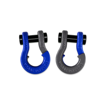 Load image into Gallery viewer, Jowl SxS Recovery Split Shackle 1/2 Blue Balls and Gun Gray Combo Moose Knuckle Offroad