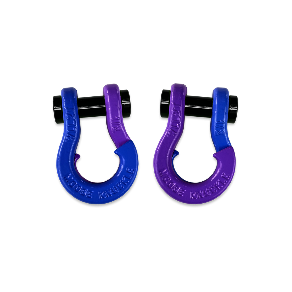 Jowl SxS Recovery Split Shackle 1/2 Blue Balls and Grape Escape Combo Moose Knuckle Offroad