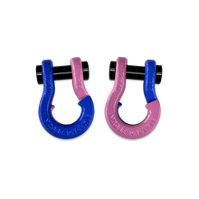 Load image into Gallery viewer, Jowl SxS Recovery Split Shackle 1/2 Blue Balls and Pretty Pink Combo Moose Knuckle Offroad