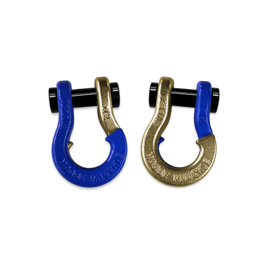 Jowl SxS Recovery Split Shackle 1/2 Blue Balls and Brass Knuckle Combo Moose Knuckle Offroad