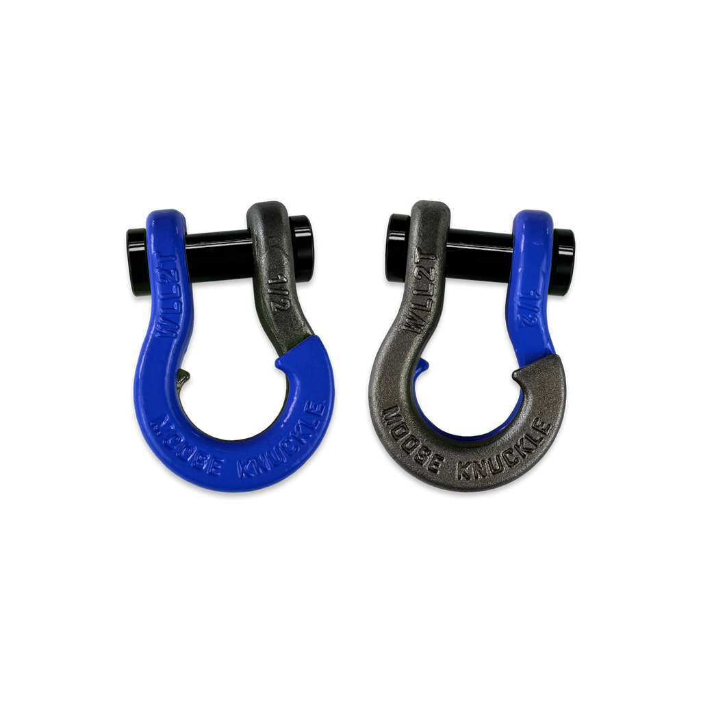 Jowl SxS Recovery Split Shackle 1/2 Blue Balls and Raw Dog Combo Moose Knuckle Offroad
