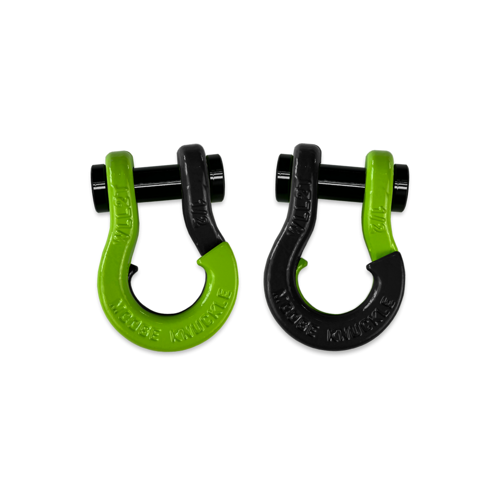 Jowl SxS Recovery Split Shackle 1/2 Sublime Green and Black Hole Combo Moose Knuckle Offroad