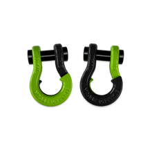 Load image into Gallery viewer, Jowl SxS Recovery Split Shackle 1/2 Sublime Green and Black Hole Combo Moose Knuckle Offroad