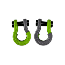 Load image into Gallery viewer, Jowl SxS Recovery Split Shackle 1/2 Sublime Green and Gun Gray Combo Moose Knuckle Offroad