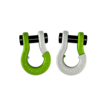 Load image into Gallery viewer, Jowl SxS Recovery Split Shackle 1/2 Sublime Green and Pure White Combo Moose Knuckle Offroad