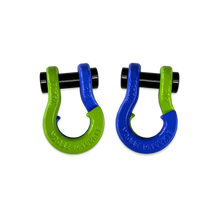 Load image into Gallery viewer, Jowl SxS Recovery Split Shackle 1/2 Sublime Green and Blue Balls Combo Moose Knuckle Offroad