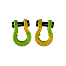 Load image into Gallery viewer, Jowl SxS Recovery Split Shackle 1/2 Sublime Green and Detonator Yellow Combo Moose Knuckle Offroad