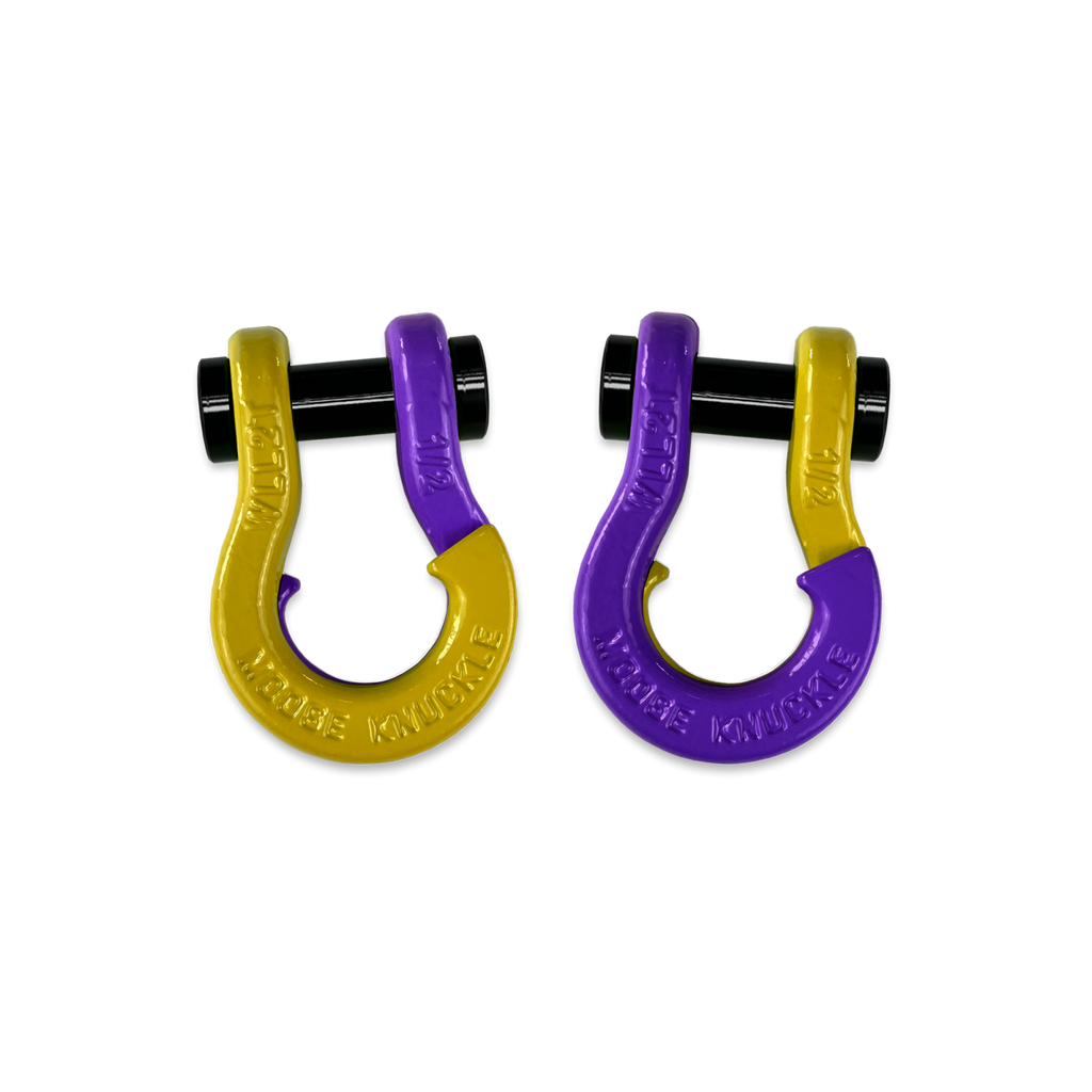 Jowl SxS Recovery Split Shackle 1/2 Detonator Yellow and Grape Escape Combo Moose Knuckle Offroad