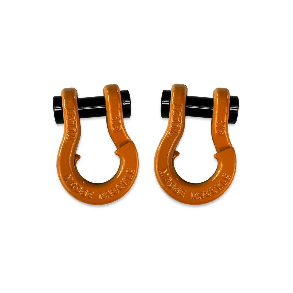 Jowl SxS Recovery Split Shackle 1/2 Obscene Orange and Obscene Orange Combo Moose Knuckle Offroad