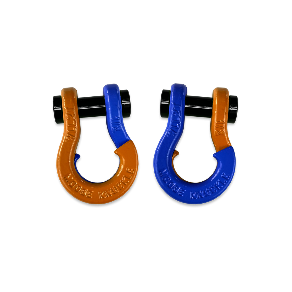 Jowl SxS Recovery Split Shackle 1/2 Obscene Orange and Blue Balls Combo Moose Knuckle Offroad