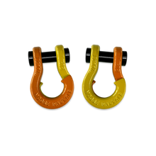 Load image into Gallery viewer, Jowl SxS Recovery Split Shackle 1/2 Obscene Orange and Detonator Yellow Combo Moose Knuckle Offroad