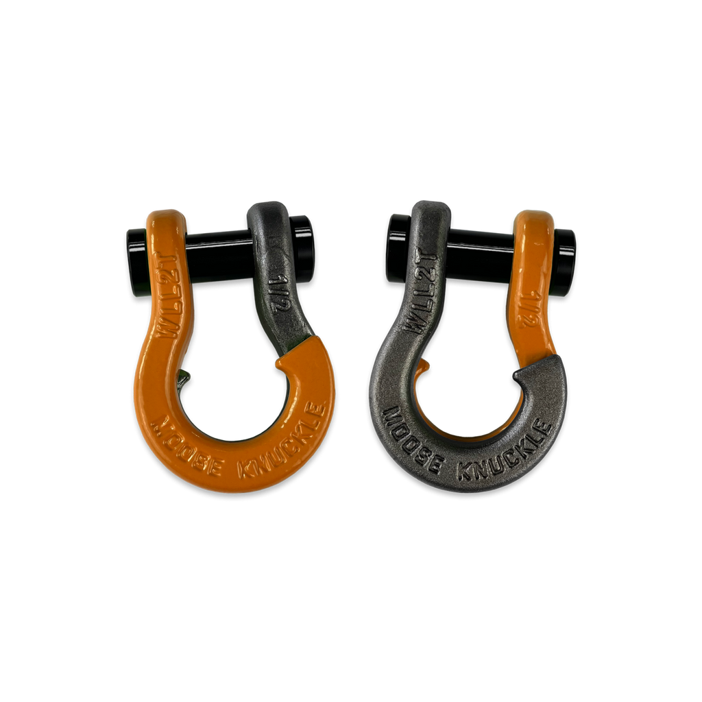 Jowl SxS Recovery Split Shackle 1/2 Obscene Orange and Raw Dog Combo Moose Knuckle Offroad